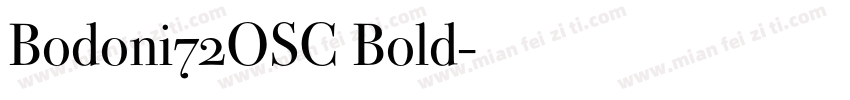 Bodoni72OSC Bold字体转换